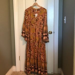 Spell & Free People Exclusive Buttercup Gown NWT